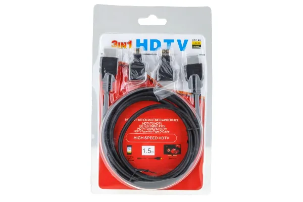 Кабель HDMI 3 in 1